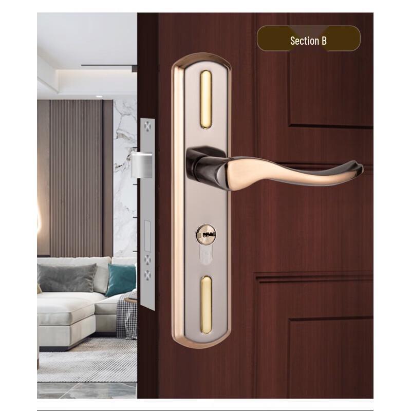 Junyao Universal Interior Door Lock with Adjustable Handle