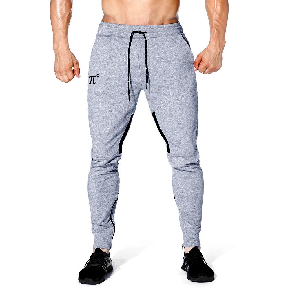 Buy Men's Fitness Jogging Pants Zipper Pockets Casual Slim Fitness