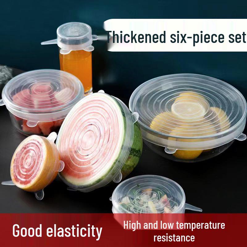Silicone Universal Food-Grade Microwave Cover: Transparent, High-Temp Resistant