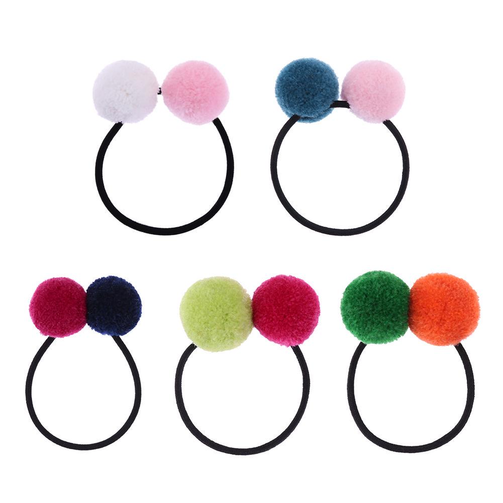 10X Children Girl Elastic Candy Head Hair CircleHair Rope Hair Ponytail HolderME