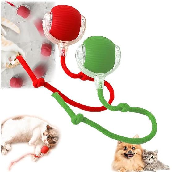 2PCS Smart Motion Pet Ball - Fur Buddy Friends (Red+Blue)