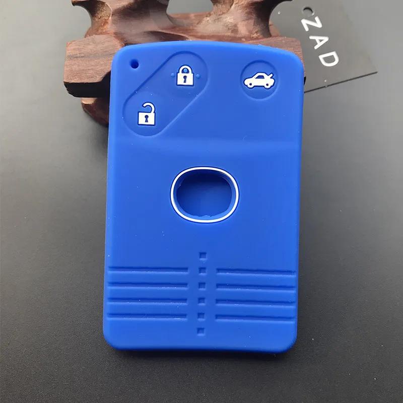 ZAD Silicone Rubber Car Key Cover Case Set Protection Holder for Mazda 5 6 CX-7 CX-9 RX8 MX5 3 Button Smart Card Fob Accessories