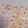 Little Red Fish Jelly Summer Goldfish Carp Ocean Beach Mermaid Sea Shiny Small Koi Soft Relief Nail Art Stickers Manicure Decals