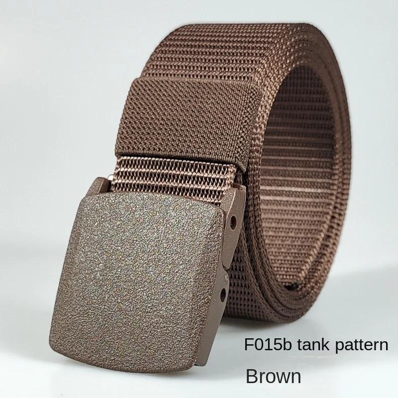 Black Automatic Buckle Nylon  Belt  Waist Canvas Belts Outdoor Strap Travel Sports Belt for Men and Women