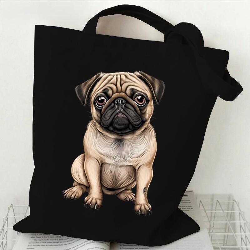 

Женские сумки Сиба-ину Корги Пудель Бигль Животное Собака Серия Холщовая сумка-тоут Модная забавная сумка для любителей собак Подарок для дам