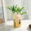 Golden Stainless Steel Desktop Organizer Box, Multi-Functional Pen Holder Container, Pencil Cup & Makeup Brush Holder