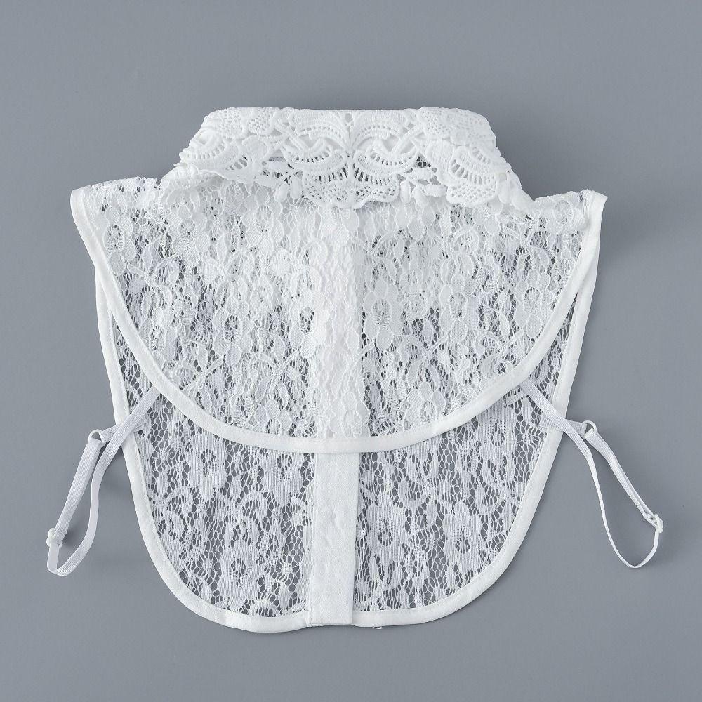 New Fashion Detachable Fake Collar Lace White Black False Collar Lapel Collar Women Girls
