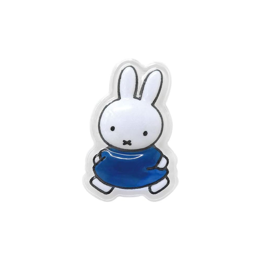 K Company Miffy Puffed Sticker Blue 6.1cm x 3.5cm x 0.7cm Decorative Adhesive Accessory