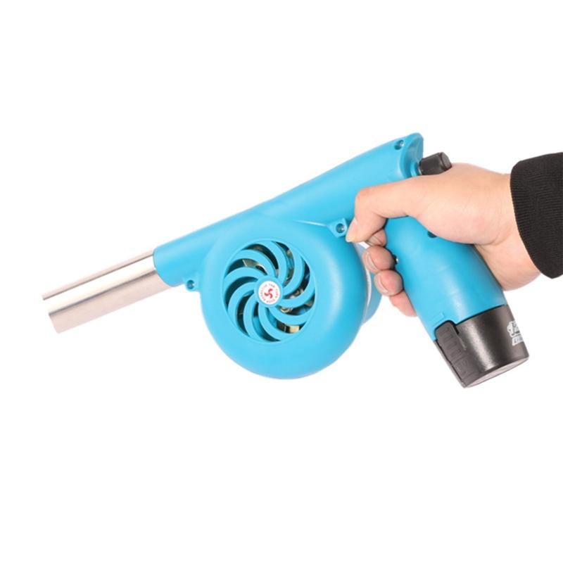BBQ Fan Portable Air Turbo Blower AC 100-240V Adjustable Speed 5000R/min for Barbecue Picnic Camping Fire Rechargeable