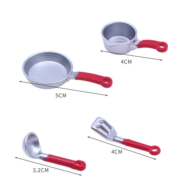 Miniature Dollhouse Kitchen Cookware Set: Tiny Spatula & Ladle Accessories