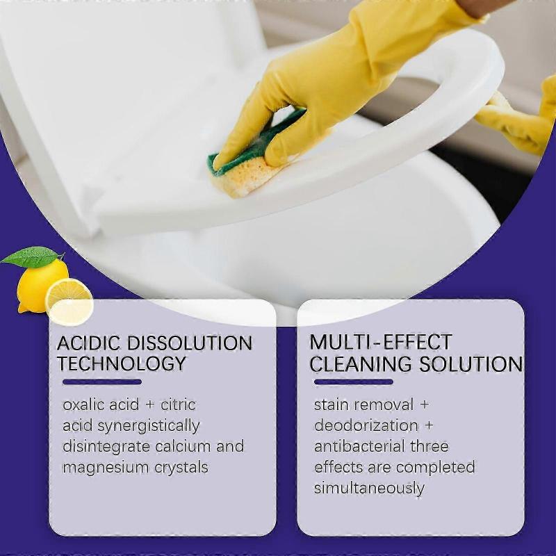 Powerful Toilet Cleaner with Oxalic & Citric Acid  Fast-Acting Stain & Scale Remover, Deodorizer & Antibacterial, Eco-Friendly, 100ml