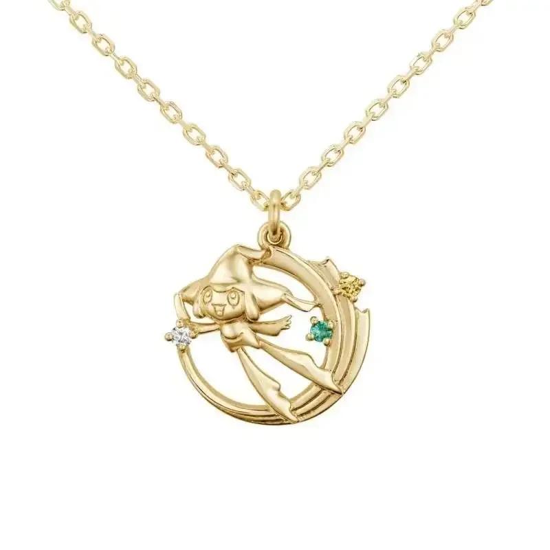 Pokemon Necklace Pendant Jewelry Accessories Cartoon Anime Teenage Couple Fashion Atmosphere Trend High-end Decoration Gifts