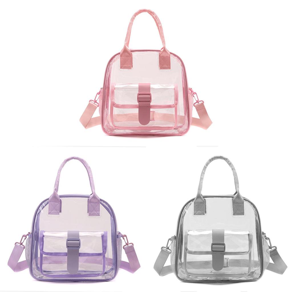 Sac de voyage transparent en PVC avec caractéristiques imperméables pour les voyages décontractés et les événements