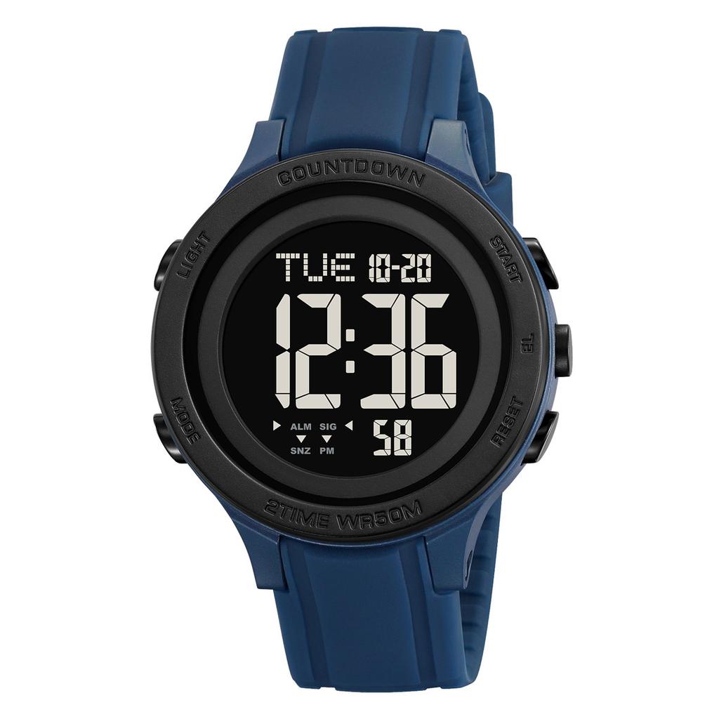 Men's Multifunctional Electronic Watch Black Outdoor Sports Fashion Watch Student Electronic Watch