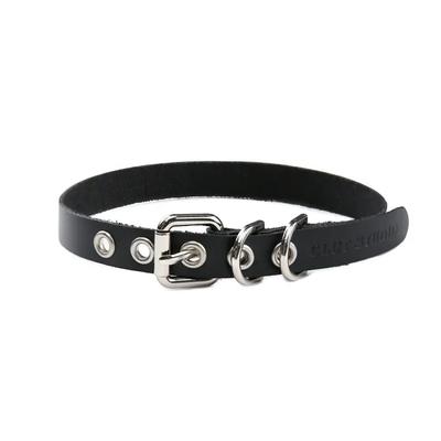0 8 Buckle Leather Choker