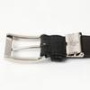 [Ogier] Men's Belt - Genuine Leather - Cowhide - Crocodile Embossed - Free Size (Adjustable) - Made In Japan - KE21283-19-BLACK Black