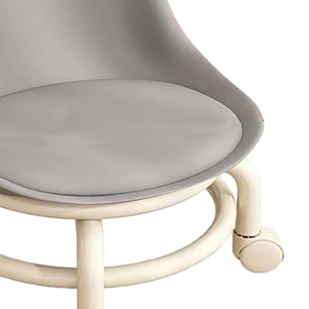 Kids Low Rolling Stool with Backrest Low Height Roller Stool with Universal Wheels Low Roller Seat