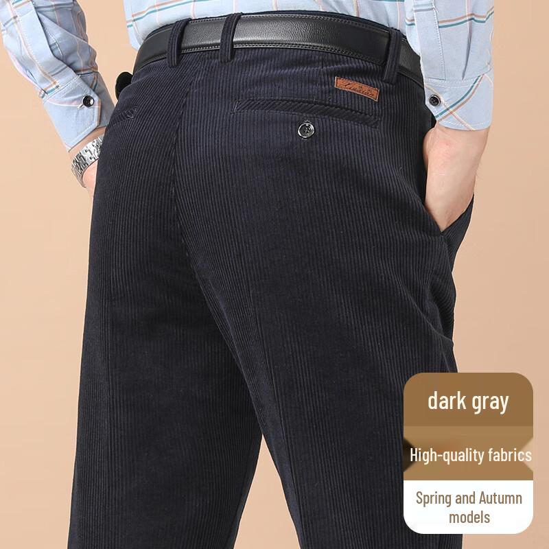 

W.xuan Чоловічі повсякденні вельветові штани для середнього та похилого віку 30