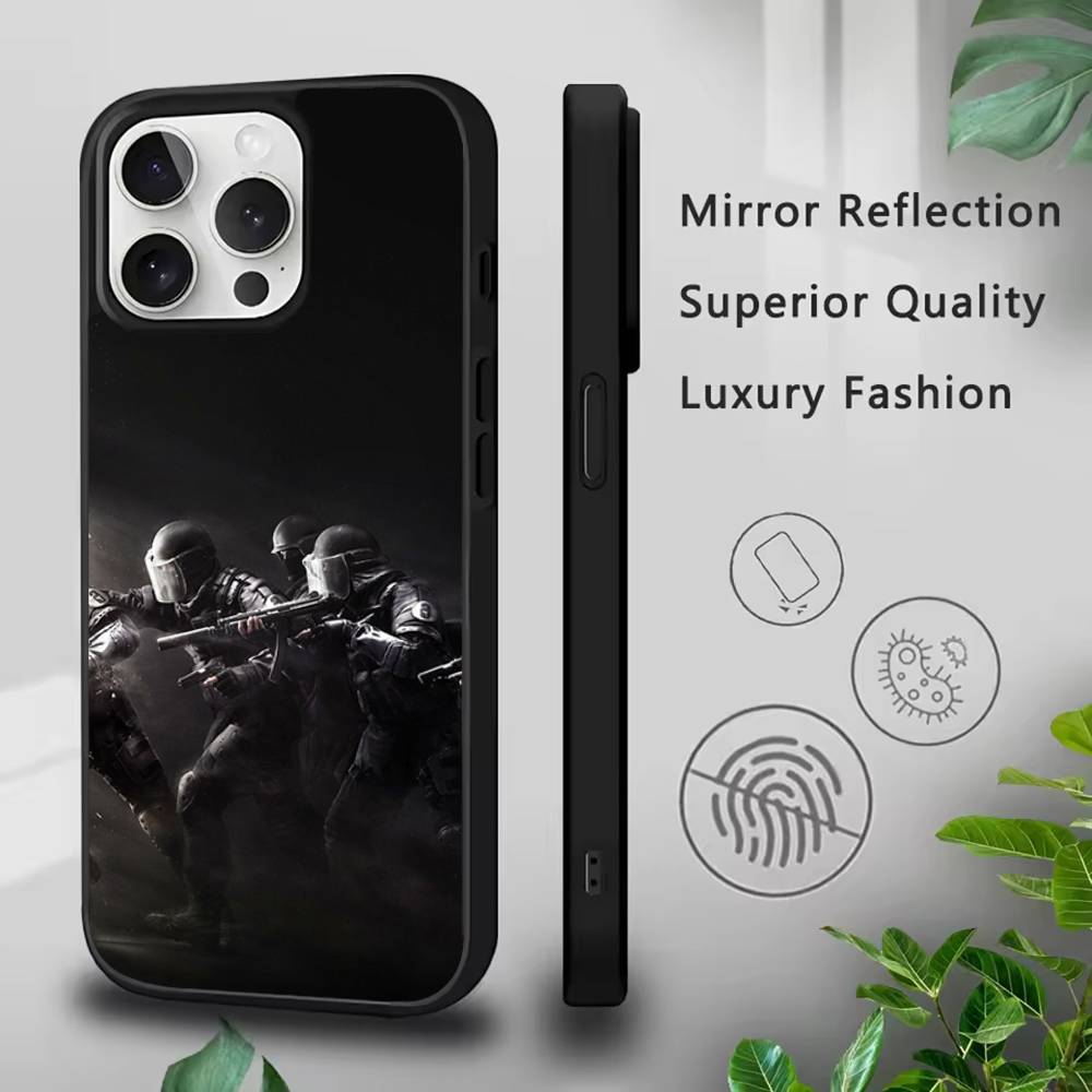 Rainbow S-Six S-Siege-S Phone Case For IPhone 17,16,15,Pro,Max,Air,14,Plus,13,12,11 Magesafe Wireless Charge Cover