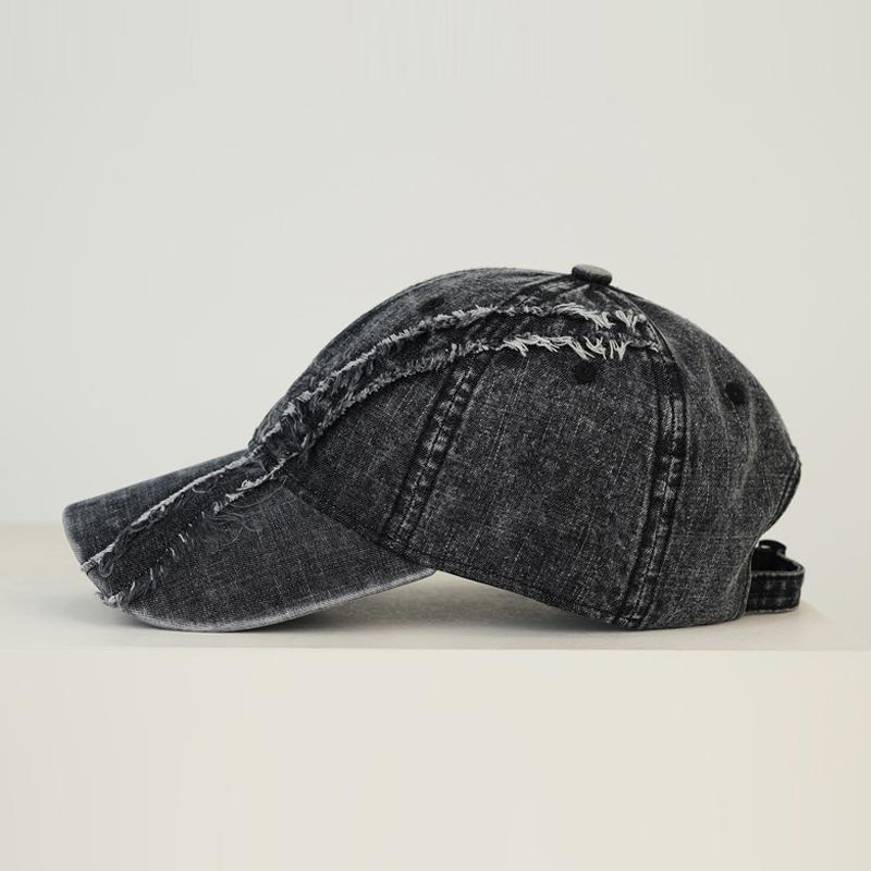 Vintage Soft Top Sunshade Baseball Cap Unisex Spring Summer Denim Cap