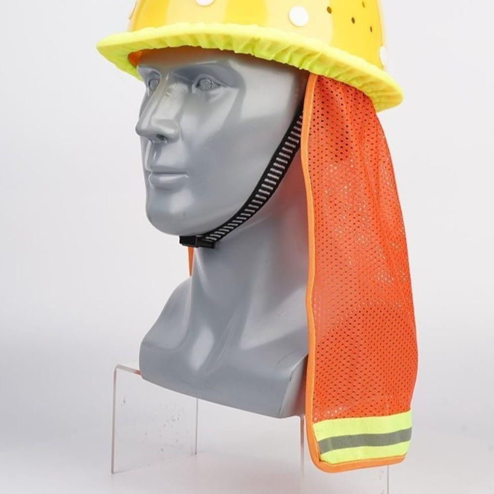 Breathable Hard Hat Sun Shade With Reflective Stripe Construction Hard Hat Cover  Work Accessory