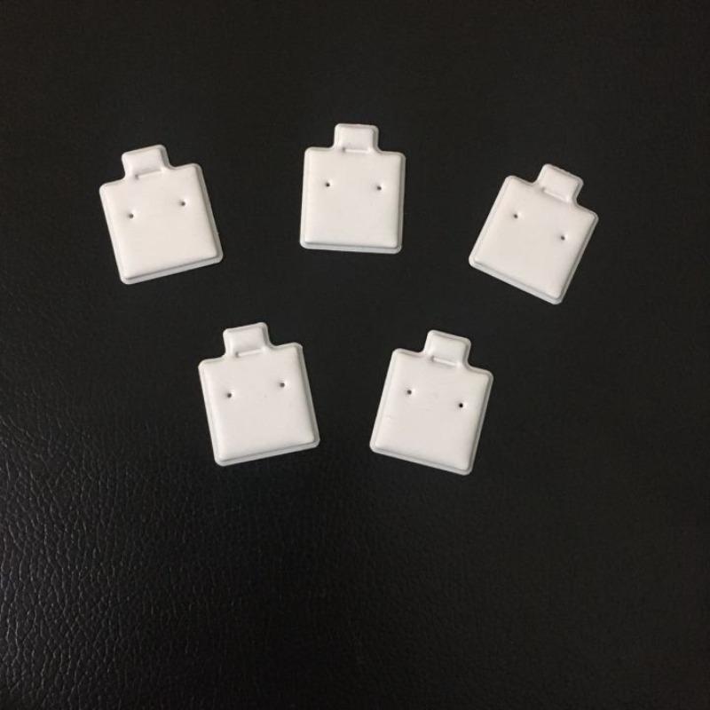 30pcs Ear Studs Holder White Puff Pad Earring Cards Jewelry Display Holder Tray Insert Organizer Bulk