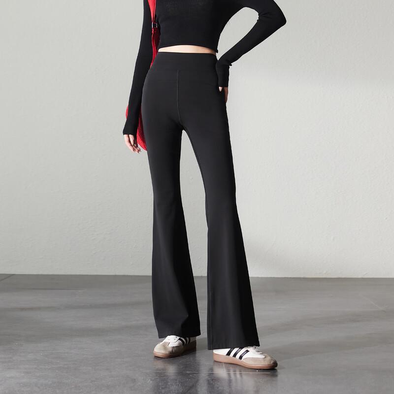 SOFSIL Women s High-Waist Casual Flare Pants S