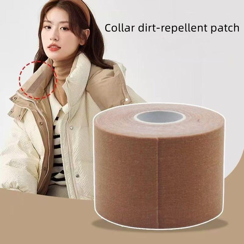 Zelfklevende Kraagbeschermtape – Wegwerp Zweetabsorberende Stickers voor Overhemdkragen, Voorkomt Make-up- & Vuilvlekken
