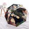 1pc Jujutsu Kaisen Automatic Folding Umbrella with 8 Bone Iron Frame, Portable Tri-Fold Design - Perfect for Fans, Travelers, Daily Use, and Gifts.U01