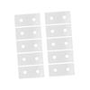 10Pcs Aluminum Joining Plate 2 Hole Flat Aluminum Flat Connecting Plate 3030 Reinforcement Plate Vertical Connection Tool