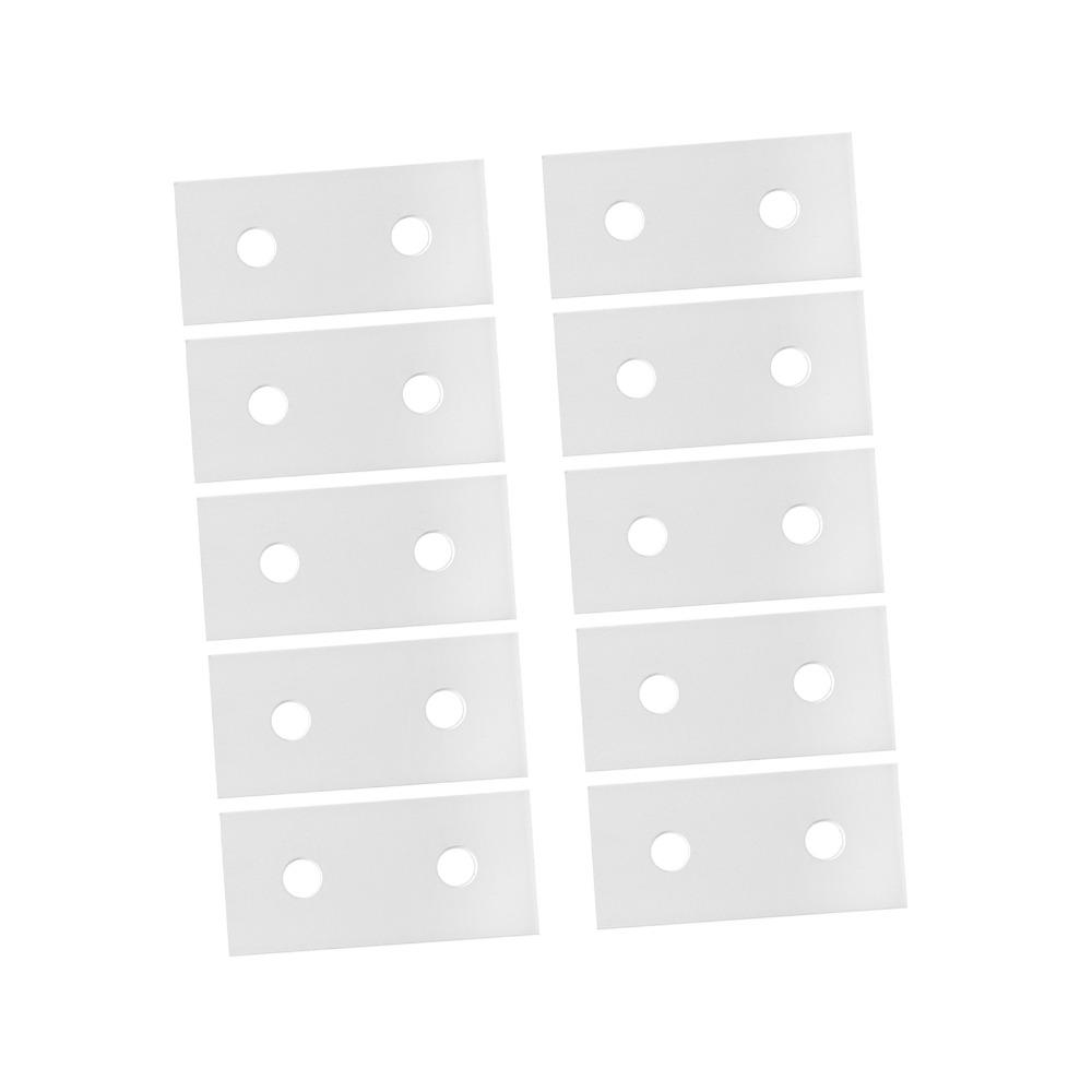 10Pcs Aluminum Joining Plate 2 Hole Flat Aluminum Flat Connecting Plate 3030 Reinforcement Plate Vertical Connection Tool
