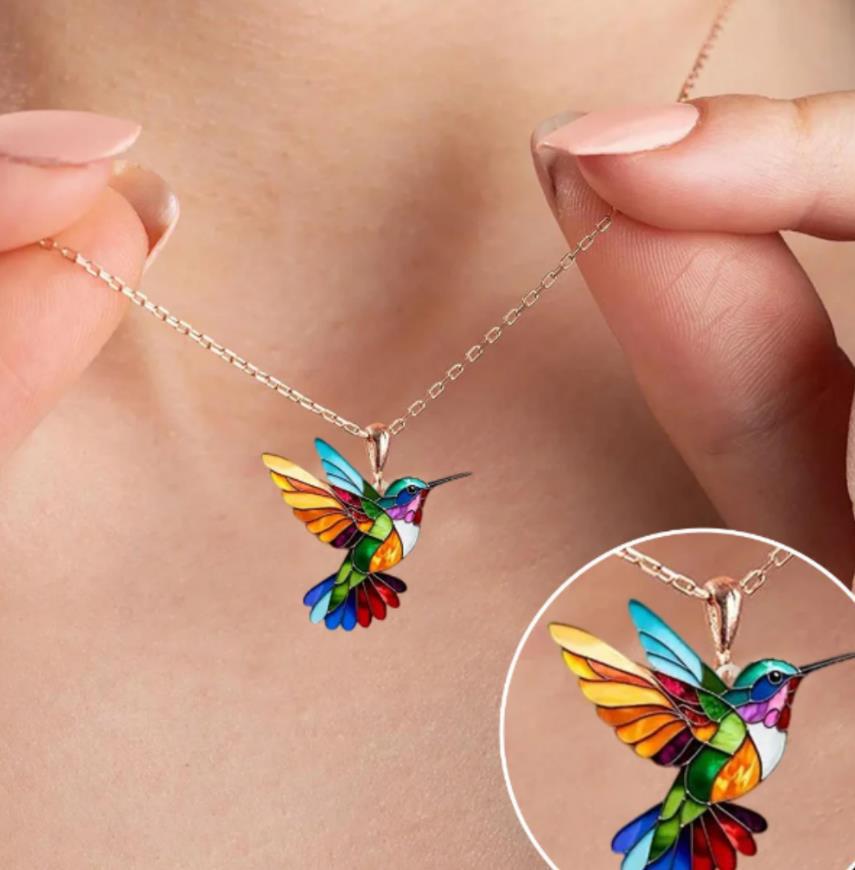 2024 Retro Spring Acrylic Bird Earrings - Colorful European & American Design