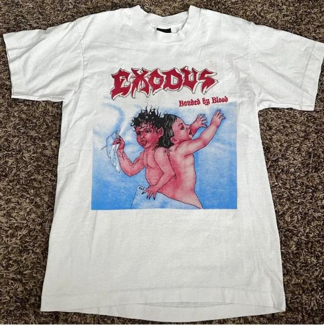 Футболка Exodus Bonded By Blood 1985 Tour, Футболка Exodus, Футболка группы Exodus L