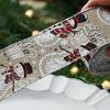 Linen Christmas Themed Ribbon Festive Atmosphere Anywhere Go Wrapping Ribbon Burlap Ribbon Ribbons
