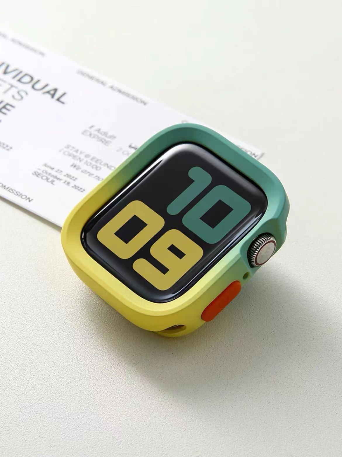 Zachte Siliconen Bumper Case Voor Horloge 11 10 9 8 7 6 SE 5 Anti-val Mat Cover Voor iwatch 49mm 41mm 42mm 46mm 40mm 44mm 45mm S10 or S11 42mm