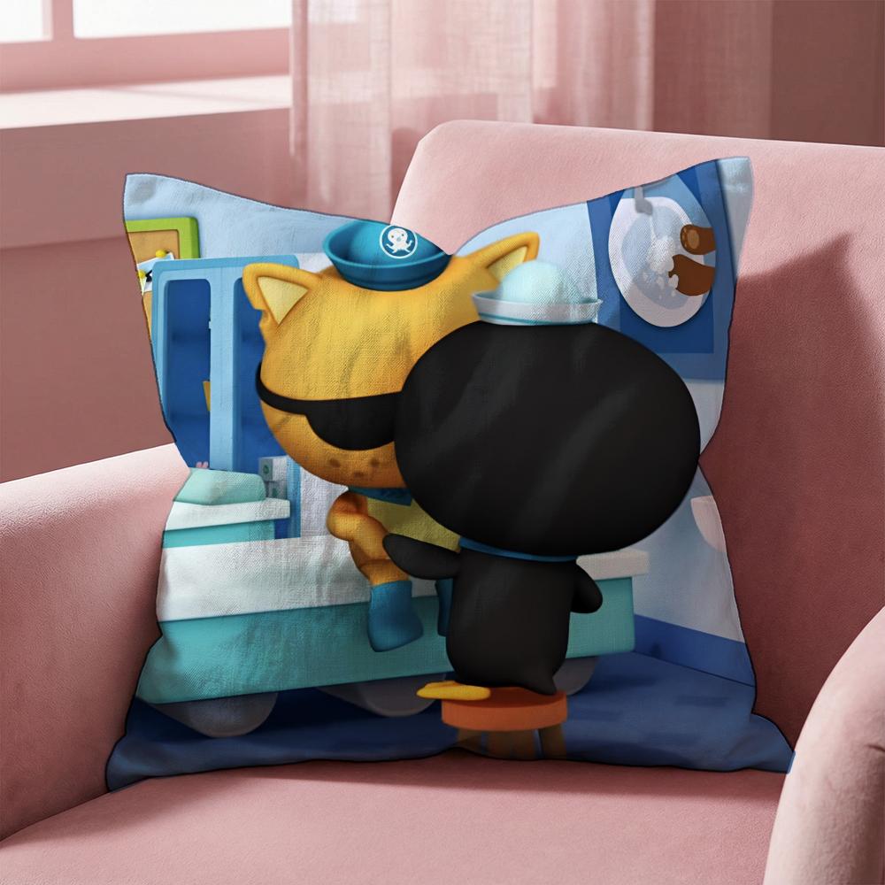 The O-Octonauts Cushion Cover Multi-Scene Pillow Cover for Home & Car - Reversible, Soft & Durable for Daily Use