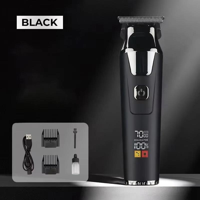 Household Digital Display Professional Electric Hair Clipper Set Portable USB Chargeable Electric Clipper Cordless Hair Trimmer