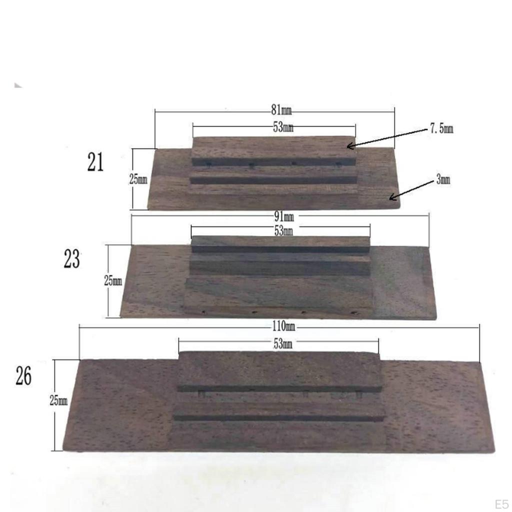 4 Ukulele Bridge ,2/26'' Guitar Musical , Replacement Parts