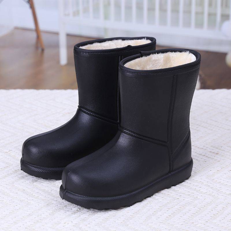 Fashion 2025 Luxury Designer Women Winter EVA Waterproof Booties Girl Classic Snow Boot Plush Ankle Short Boots Female Rainboots size 44
