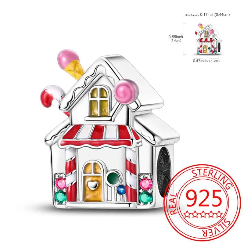 Delicious Food Copper Doughnut Cake Dessert Fruit Fine Wine Bead Pendant Fit Bracelet Necklac Boutique Jewelry Gift