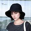 Spring Summer Fisherman Hat Flat Top Wide Brim Solid Color Basin Hat Breathable Versatile Travel Outdoor Sunshade Hat