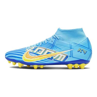 Scarpe da calcio Zoom Superfly 9 Academy KM AG con punta rotonda e design allacciato, sneaker unisex antiscivolo e resistente blu DO9343-400