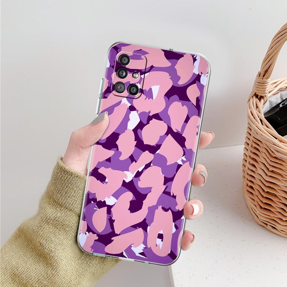 Case For Samsung A15 A13 A35 A55 A51 A71 A41 A31 A21S A03S A05 A17 A23 A25 A33 A53 A73 5G A07 4G Cover Sexy Trendy Leopard Print