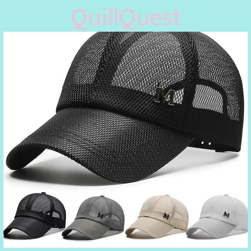 Letter Mesh M Baseball Cap Sun Protection Sunhat Breathable Hat Outdoor Gift