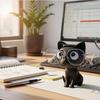 Cute Black Cat Eyeglass Holder Resin Cat Glasses Stand Kawaii Desk Decor for Sunglasses Eyewear Perfect Gift for Cat Lovers