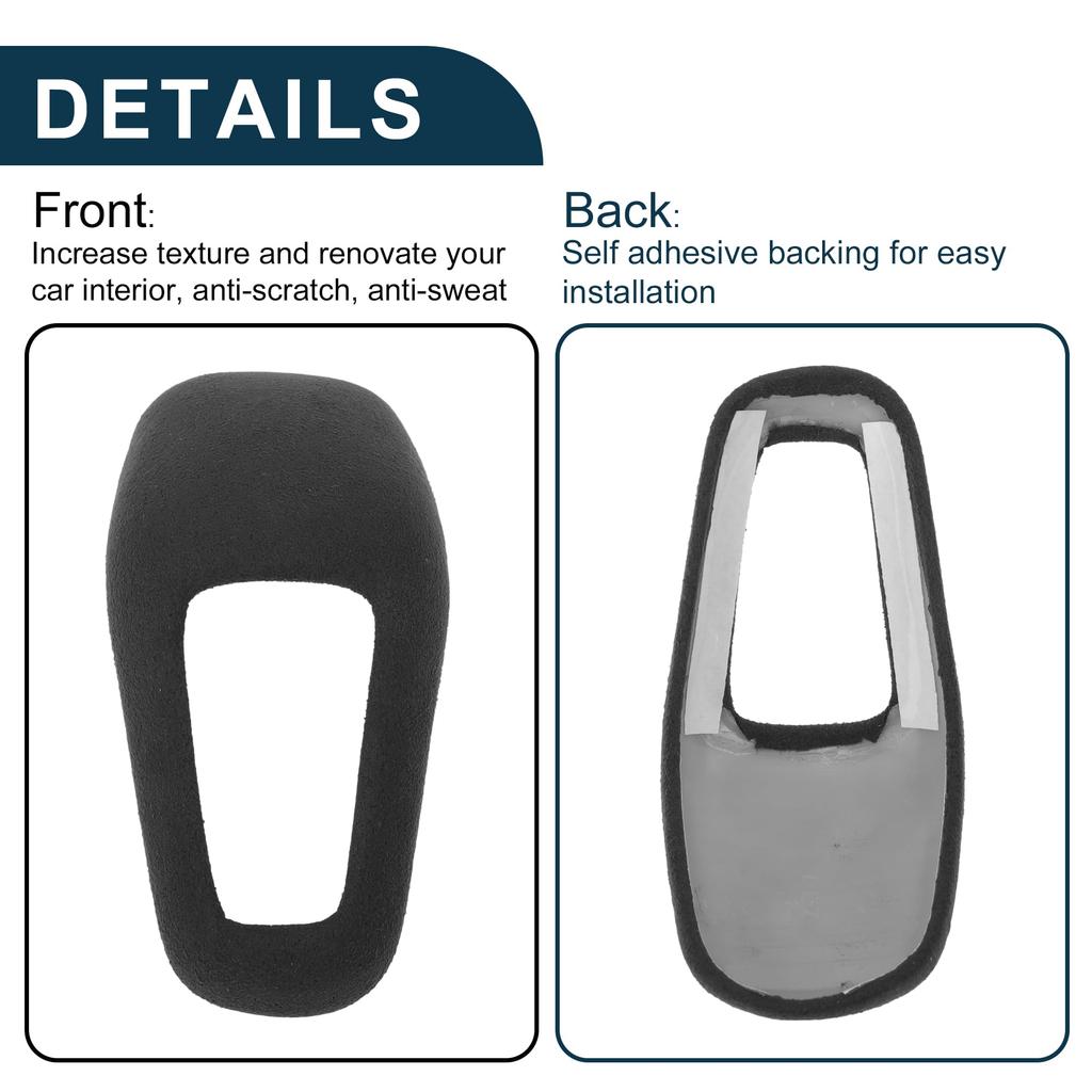 TUCKBOLD Gear Shift Knob Cap Cover for Porsche Cayenne Waterproof Console Interior Trim Protector Dark 1 Piece 2018-2025, Decoration, Gray,