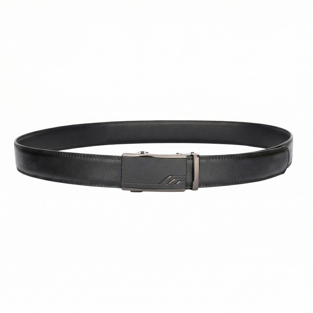 Men'S Belt New Cowhide Automatic Buckle Casual High-End Leather Belt Middle-Aged And Young Business Versatile Belt