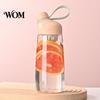 Wide Mouth Hydration Flask Tritan Plastic Water Bottle, with Leak Proof Lid, 600ml Capacity, Fast Commuter Bottle Drinking Spout Sports for