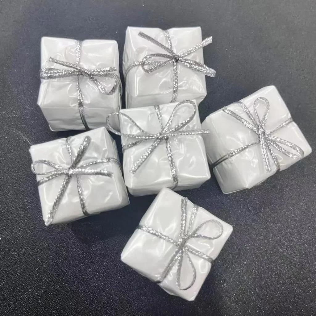 12Pcs Mini Gift Boxes - Christmas Tree Ornaments, Colorful Foam Pendant Decor for New Year Party