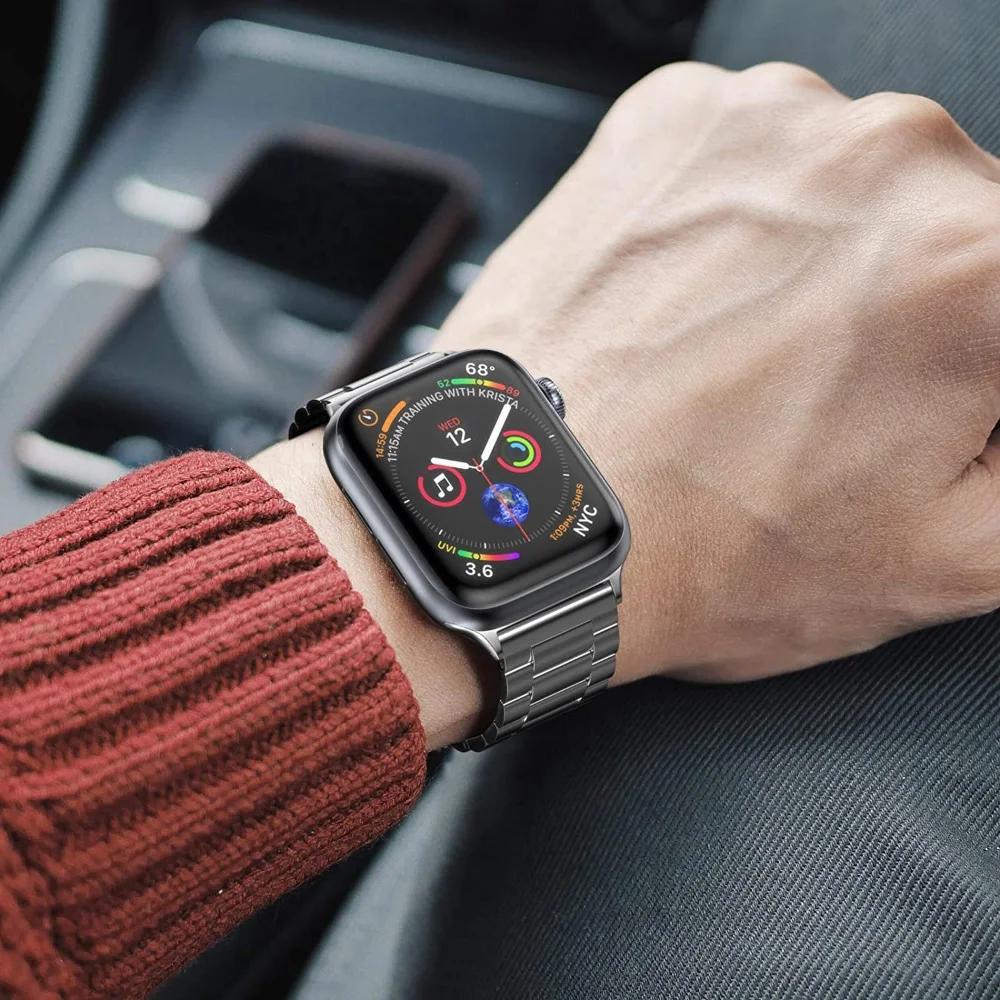 Metal Strap for Apple Watch Band 45mm 41mm 44mm 40mm 46mm 42mm Stainless Steel Wristband iWatch 11 10 9 8 7 6 5 4 SE Ultra 49mm